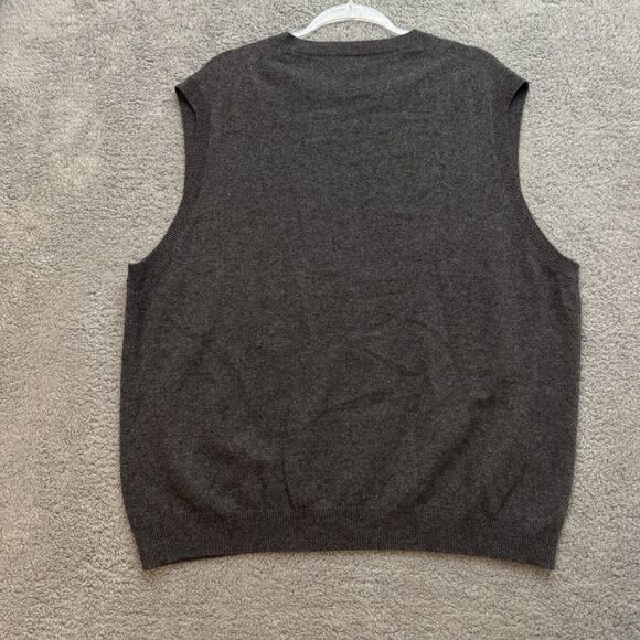 Lands End Sweater Vest Mens XL 46-48 Classic Cashmere Heritage Prep Slow Fashion - Picture 4 of 13